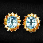 Elysian Color Change Alexandrite 5.35Ct 925 Sterling Silver Handmade Earrings