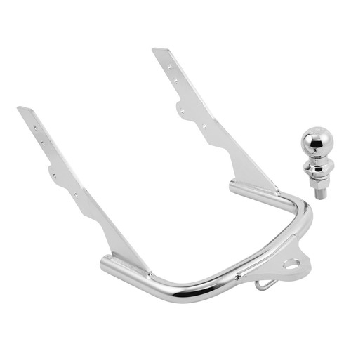 Chrome Trailer Hitch W/ Ball Fit For Harley Davidson Road King Electra Glide US - Picture 2 of 13