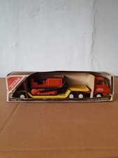 Vintage Tonka Toy lowboy truck and dozer boxed NOS