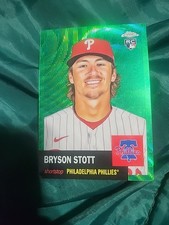 2022 Topps Chrome Platinum Anniversary - Bryson Stott (#79) Green Wave 29/99