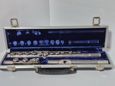 E.L. DeFord Elkhart Silver Head, For Bruno Intermediate vintage flute with case