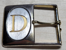 INITIAL Letter D USA Brass Belt Buckle