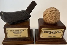 The Original Book Works Ltd. “Leather Golf Ball & Lead Golf Club” Reproductions