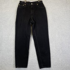 Vintage Levi's 550 Black Denim Jeans Women's Size 10 MIS M Relaxed Fit Cotton
