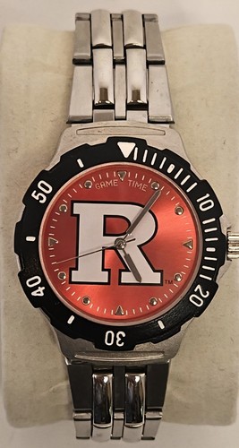 Vintage Rutgers Univ Quartz Analog Watch Stainless Steel Agent Series-GameTime - Picture 5 of 9