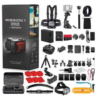 GoPro Mission 1 PRO 8K60 Action Camera 50MP 1-Inch 128pc Bundle