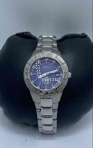Women's Fossil Stainless Steel Black Dial Quartz 27.0MM Watch 87.2g