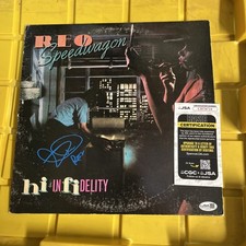 Reo Speedwagon KEVIN CRONIN SIGNED AUTO HIGH INFIDELITY Vinyl Autographed JSA