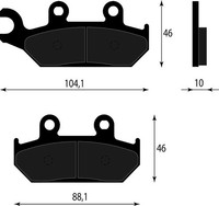 Bremsbelag Vorne Yamaha XT Z Tenere 600 1991