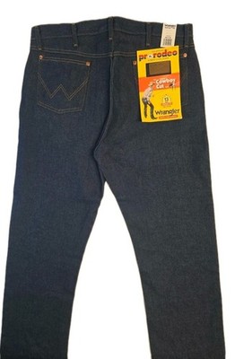 NWT Wrangler Cowboy Cut Jeans Mens 36x34 Original Pro Rodeo Rigid Blue Denim 