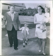 1968 Airport Nelson Rockefeller Family October 8X8 Historic Vintage Photo