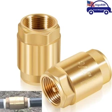 One Way Brass In-Line Check Valve 20403LF,3/4-Inch IPS,3/4-Inch Female Iron Pipe
