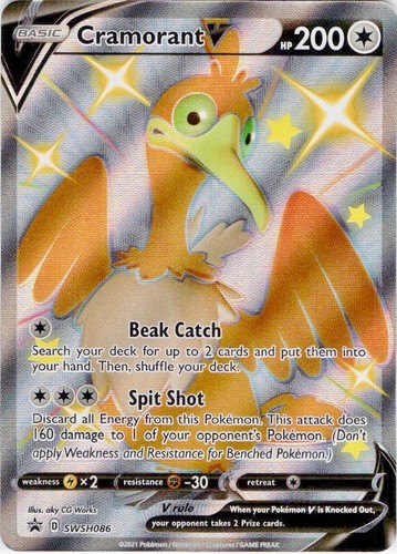 Cramorant V SWSH086 Holo Promo Sword & Shield Promo Pokemon Near Mint