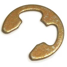 Rotor Clip E-37St Zd External-E E-Clip, Steel, Zinc Yellow Finish, 100 Pk