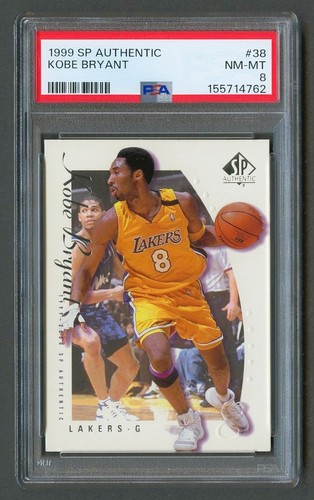 1999 SP Authentic Basketball KOBE BRYANT #38 PSA 8 NM-MT Los Angeles Lakers