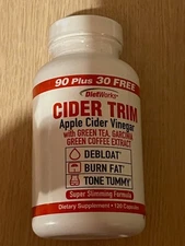 Diet Works APPLE CIDER VINEGAR 120 capsules Dietary Supplement New