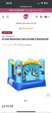 Children’s Plum Minions inflatable Bouncy C astle ***Brand New***