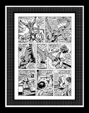 John Byrne Marvel Team-Up #65 Rare Production Art Pg 8 Monotone