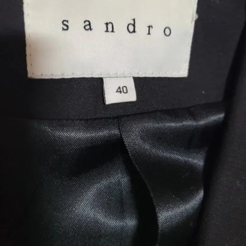 Sandro Black Patterned Jacket - Unique Design, Si… - image 1