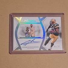 2025 FLAWLESS CHARLES WOODSON AUTO ON CARD AUTOGRAPH # 01/20 PACKERS