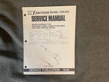 Emerson CR 955 Deluxe Portable AM/FM MPX Stereo Cassette Recorder Service Manual
