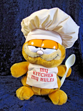 Original USA GARFIELD : " My Kitchen " Pl&uuml;sch 27 cm Vintage USA** sehr selten