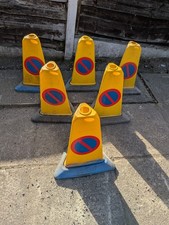 Heavy Duty No Parking Road Traffic Cones x 6