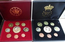 Partia 6x próbki euro okazy Europa w skórzanym etui DUN GB ZYP POL SWE AND