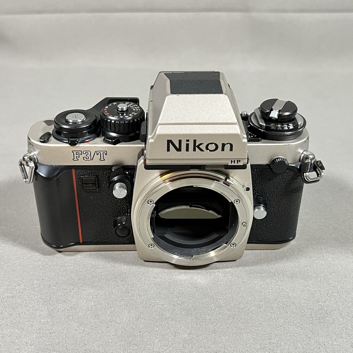 Nikon F3/T Titan HP (DE-4) Champagne Silver 35mm SLR Film Camera