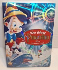 Pinocchio DVD, 2009, 2-Disc Set, 70th Anniversary Platinum Edition New Sealed