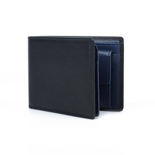 Men's Leather Wallet with Coin Pocket Flip Up ID Window RFID Blocking Slim Bi...