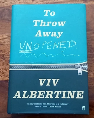Viv Albertine, to throw away unopened, book Hardback, as new. - Bild 1 von 2