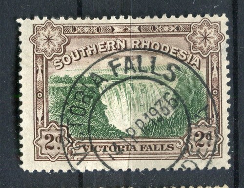 RHODESIEN; 1930er frühe GV Victoriafälle Ausgabe 2d. feiner gebrauchter STEMPEL Vic Falls