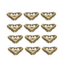 Protezioni Angolari Scrivania Metallo Protezione Bordo Tavolo 31x31x11mm Tono Bronzo 12pz