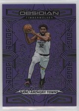 2022 Panini Obsidian Electric Etch Purple Flood 28/49 Karl-Anthony Towns #9 hs9