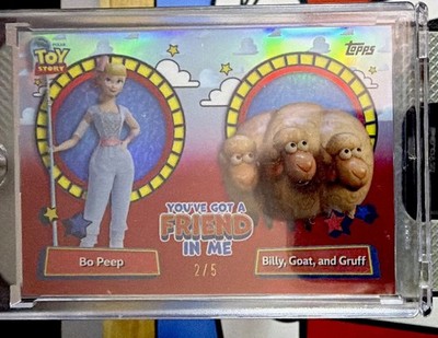 2025 Topps Toy Story Bo Peep Billy Goat Gruff Red Refractor 2/5 YGF-7