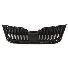For Skoda Octavia 2017-2020 Front Grille Mat Black Textured Without Moulding