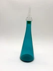 Vintage Viking Glass Early Bluenique Epic Decanter #1261 MCM 1960s Blenko Era