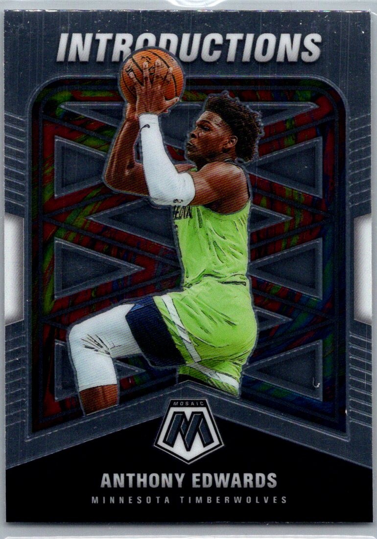 2020-21 Panini Mosaic #10 Anthony Edwards Introductions