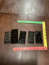 LOT OF 5 MISCELLANEOUS Smartphones- AS-IS FOR SALVAGE/PARTS
