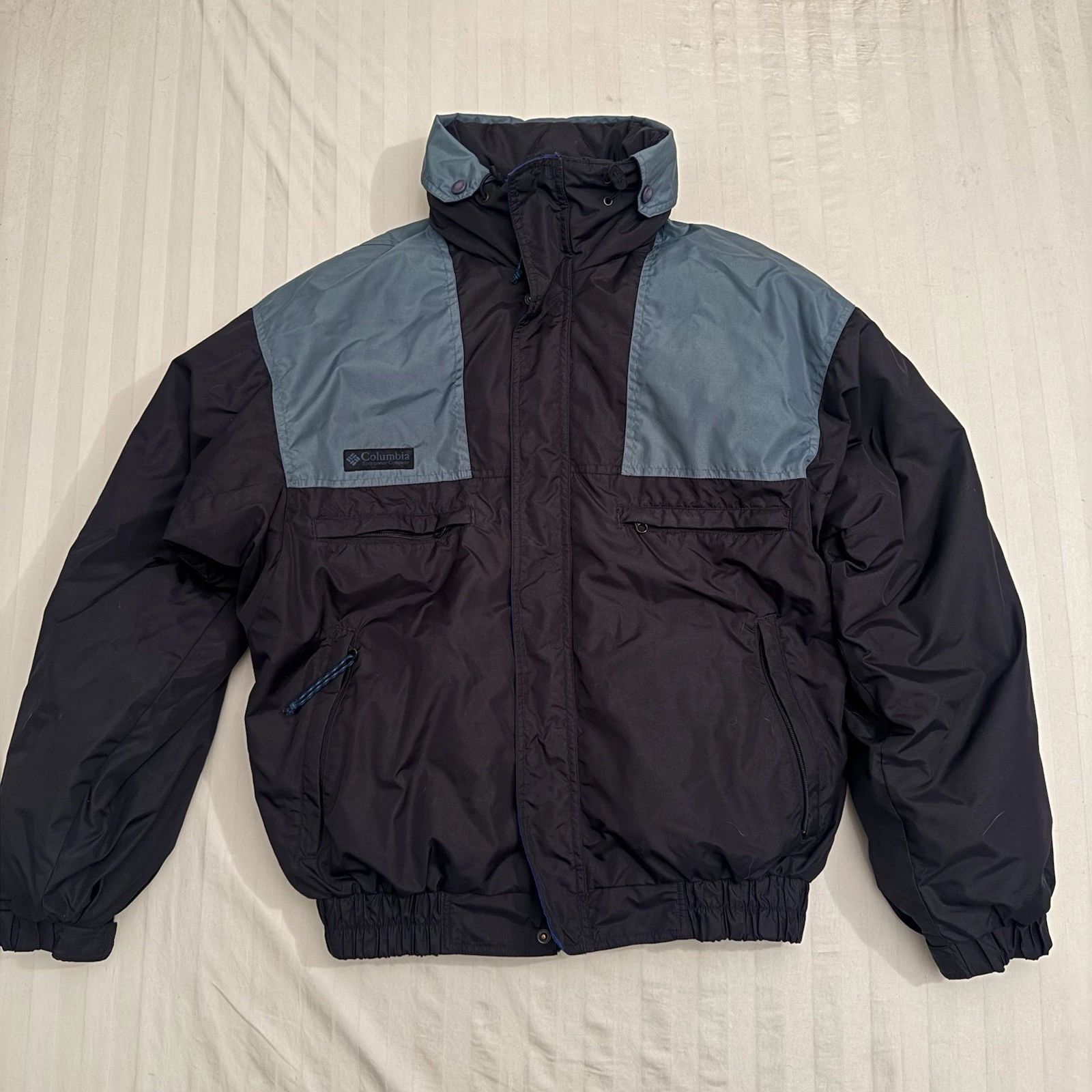Vintage Columbia Coat Mens Medium 90s Vamoose 3 in 1 Jacket Nylon Snow Ski