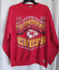 Vintage Kansas City Chiefs Sweatshirt Mens L rare Logo 7 90s AFC USA