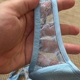 La Perla Sky Blue Lace Bra Size XS