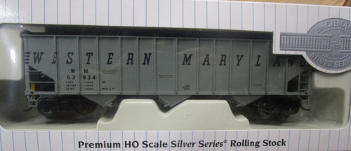 Spur HO: Western Maryland 3 Bay Hopper Car #63834 von Bachmann | Zustand: Used