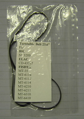 NEW 23.6'' Turntable Belt Fits Fisher Bic Elac See List
