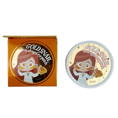NEW - Korean Esfolio Gold Snail Hydrogel Eye Patch Wrinkle 3.17 Oz, 60 Sheets