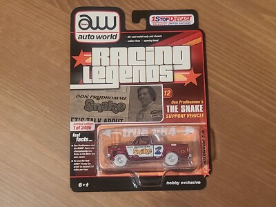 Auto World Chevy C10 1973 The SNAKE Support Vehicles Don Prudhomme CP7809 Chase