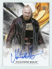 2019 TOPPS WWE UNDISPUTED ~ALEXANDER WOLFE~ AUTO #055/199 AUTOGRAPH