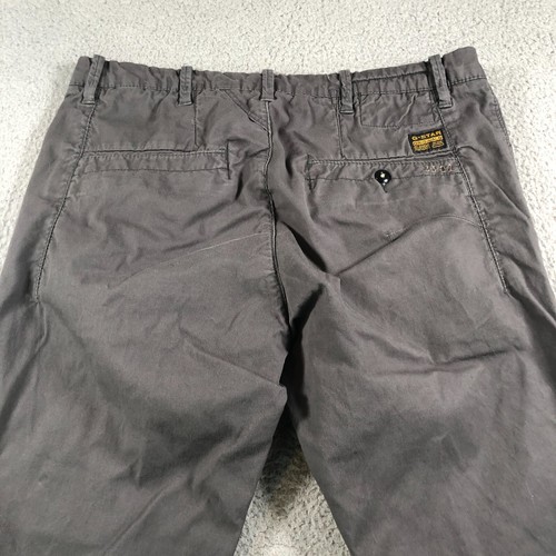 G-Star Raw Pants Adult 30x32 [Fits34x32] Gray Bronson Loose Tapered Chino 3301 - Picture 6 of 17