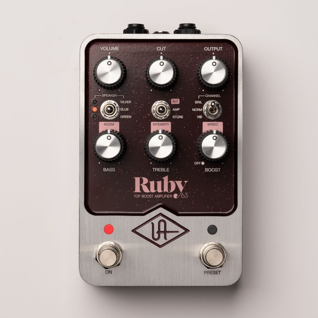 Universal Audio UAFX RUBY '63 Top Boost Amplifier, British Valve
